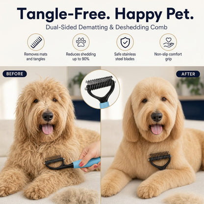 Novario™ Dual-Sided Grooming Comb