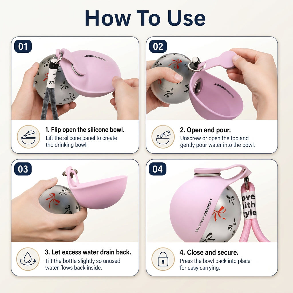 Novario™ Portable Dog Water Bottle
